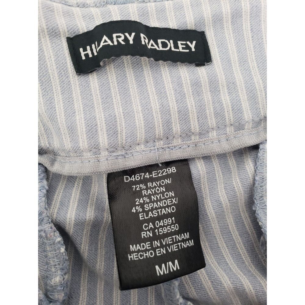 Hilary Radley Women's Mid-Rise Bermuda Shorts White & Navy Stripe Size M‎ - Picture 3 of 7